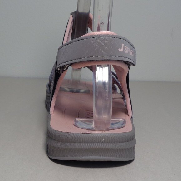 JSport by Jambu Size 6 M KAIA Grey / Pink Geometric Sandals New Women's Shoes - Picture 10 of 16
